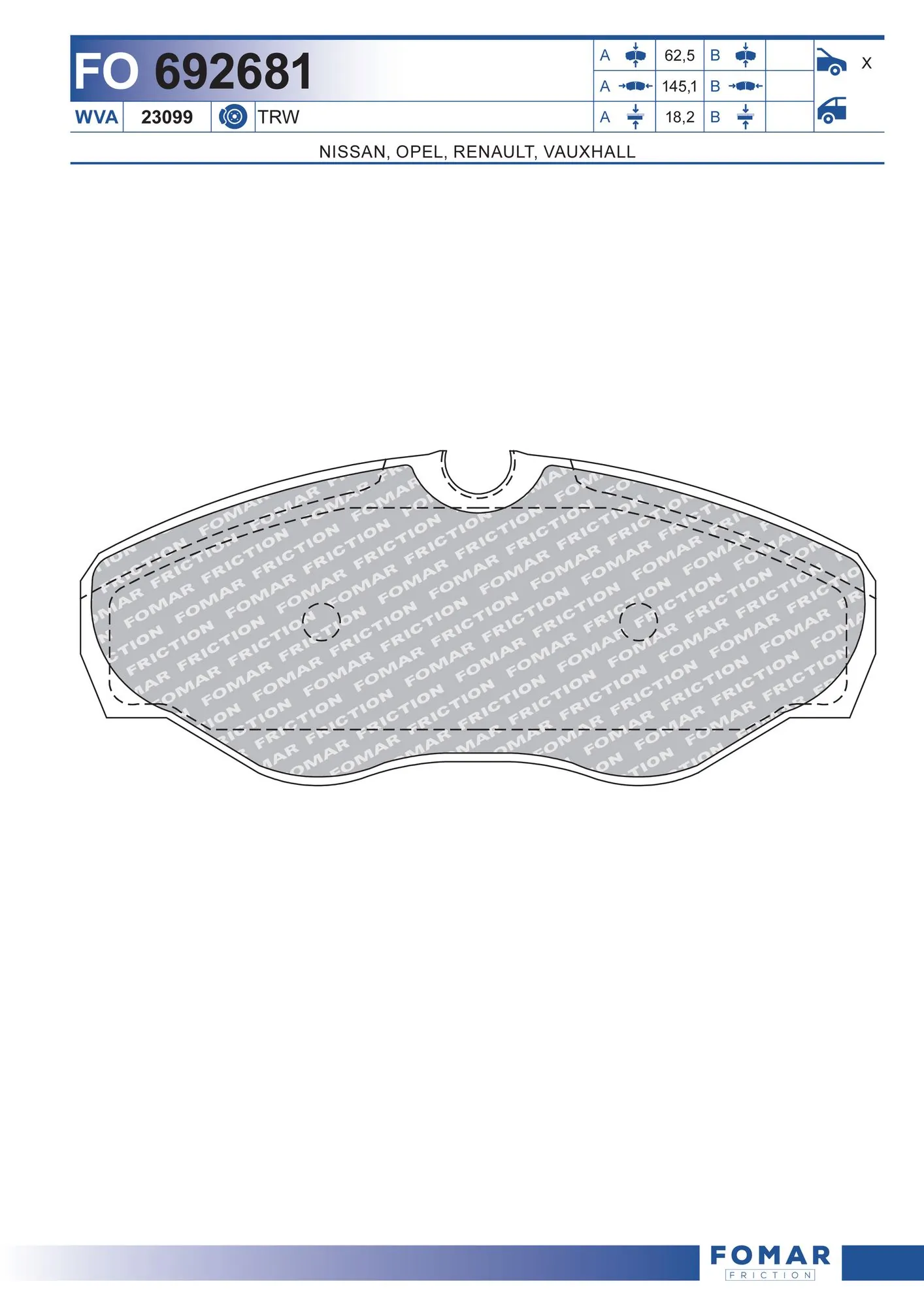 Brake Pad Set, disc brake